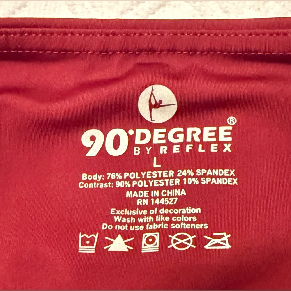 90 Degree by Reflex leggings- large - dark red- Excellent condition- Gently used - Picture 5 of 8